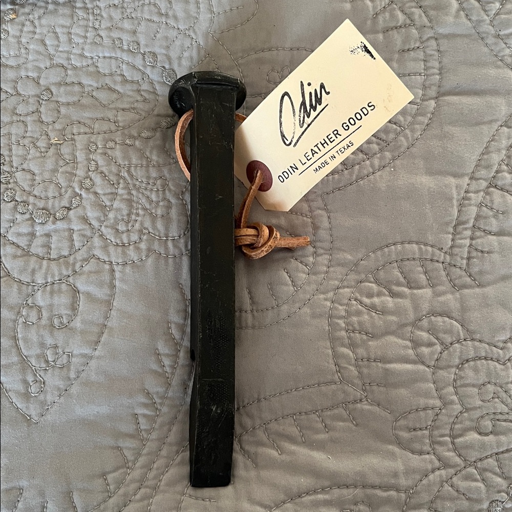 Odin Leather Goods Hand-forged Railroad Spike Bottle Opener